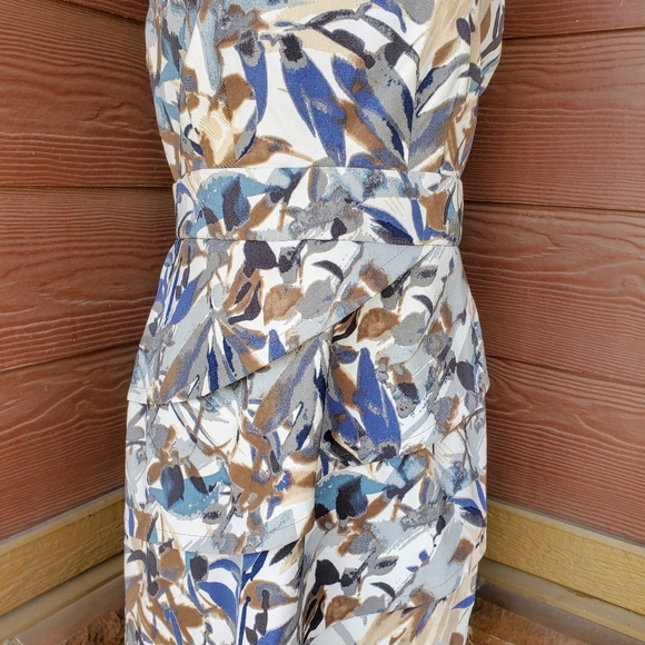 Connected Apparel Women's Tiered Formal Watercolor Midi Dress Size 10 NWOT - Picture 12 of 16